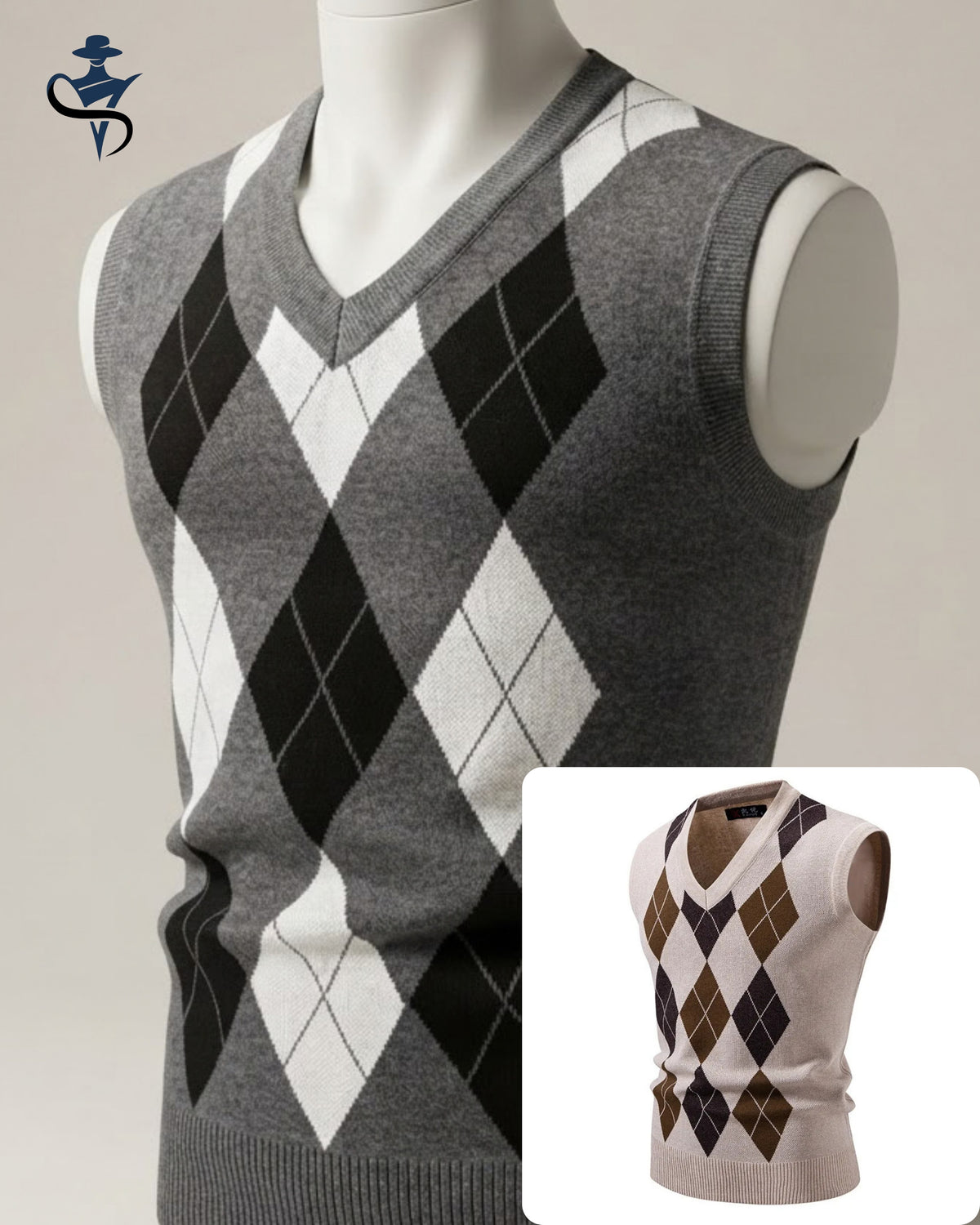 Men's Argyle Sweater Vest