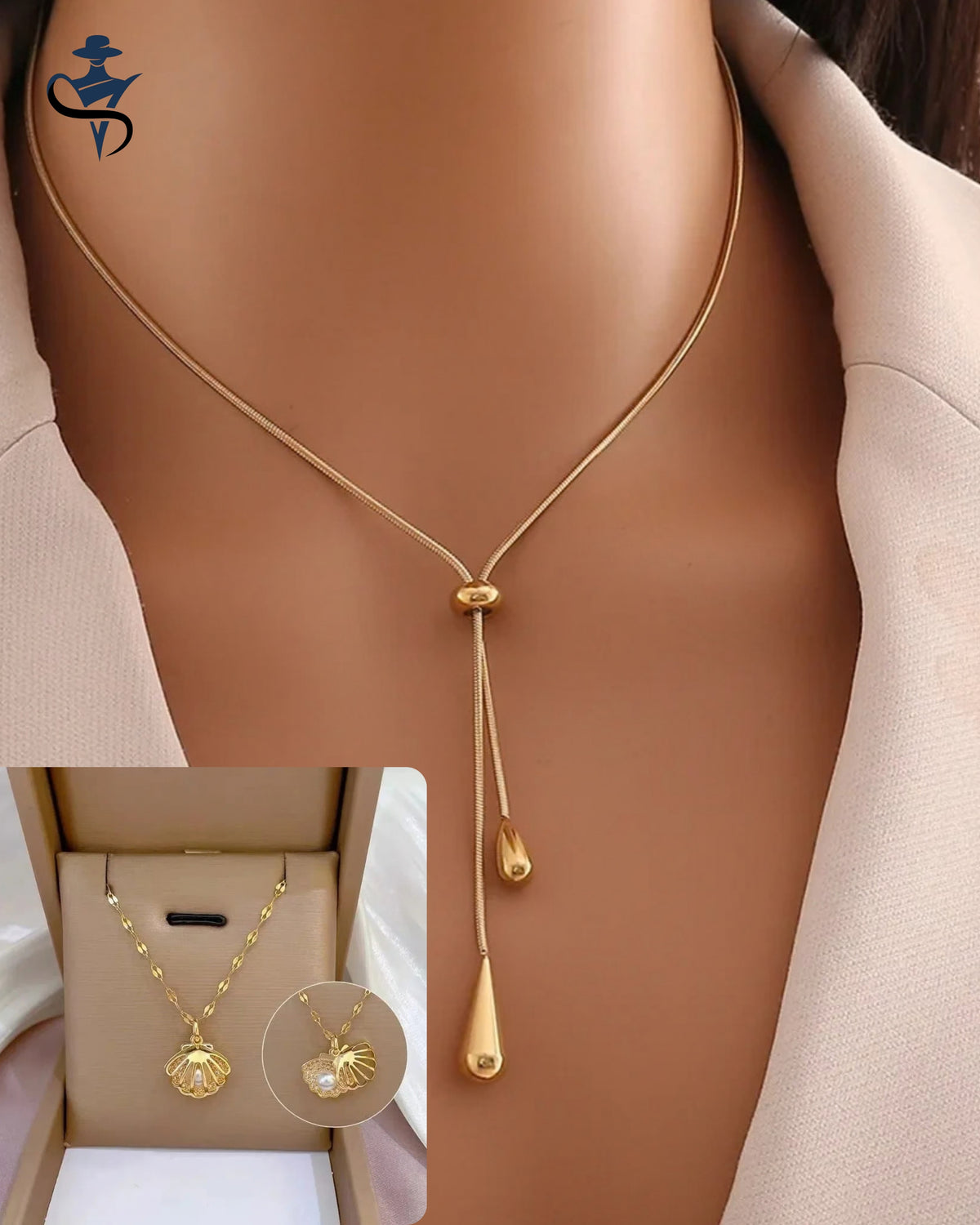 Women's Stainless Steel Pendant Necklace