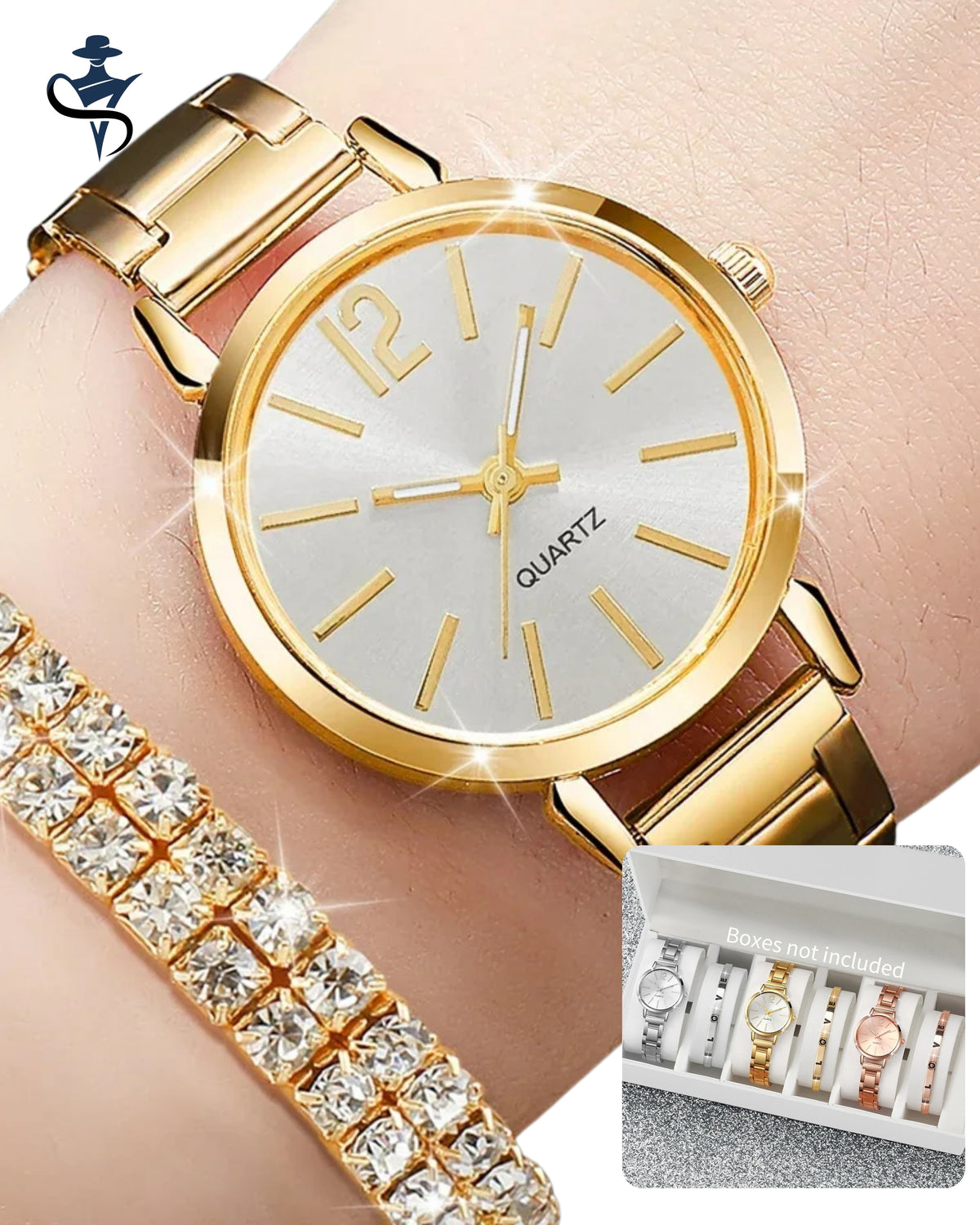 Women's Watch & Bracelet Set