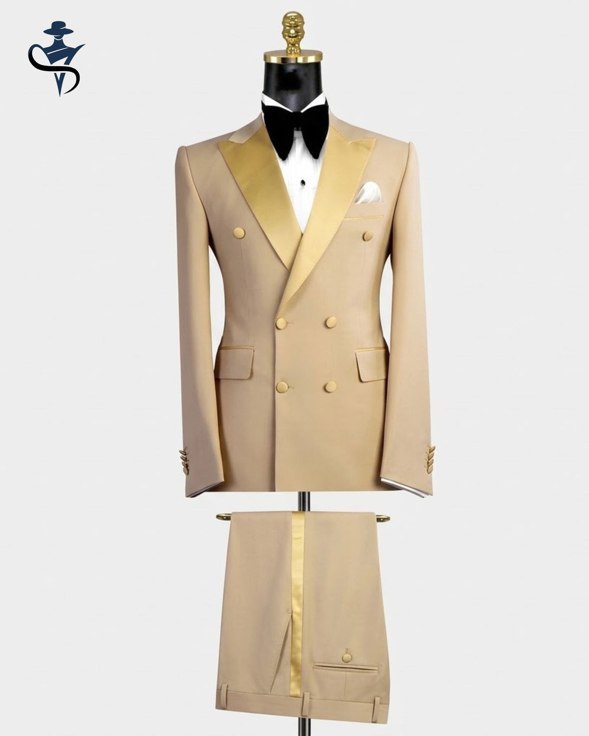 Men's Khaki Two-Piece Suit