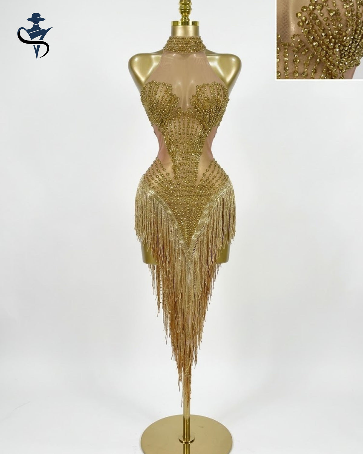 Women's Sequin Bodycon Midi Dress