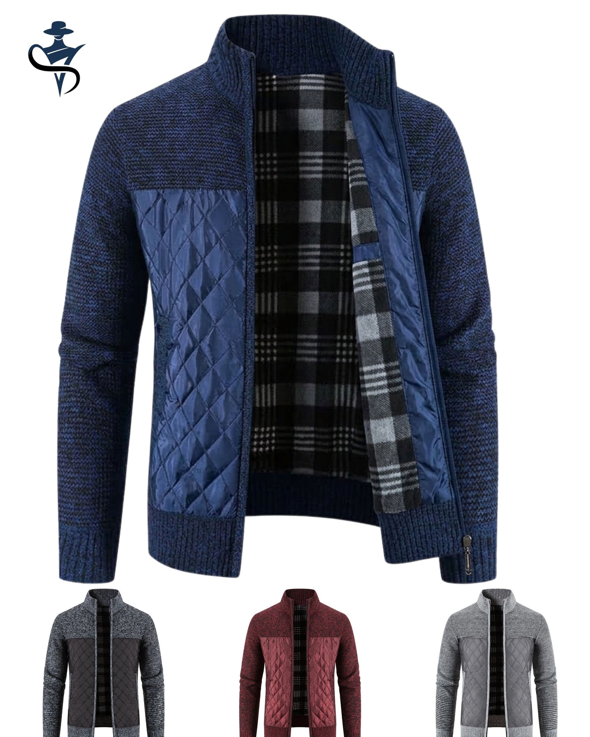 Men's Fleece Hooded Cardigan Jacket